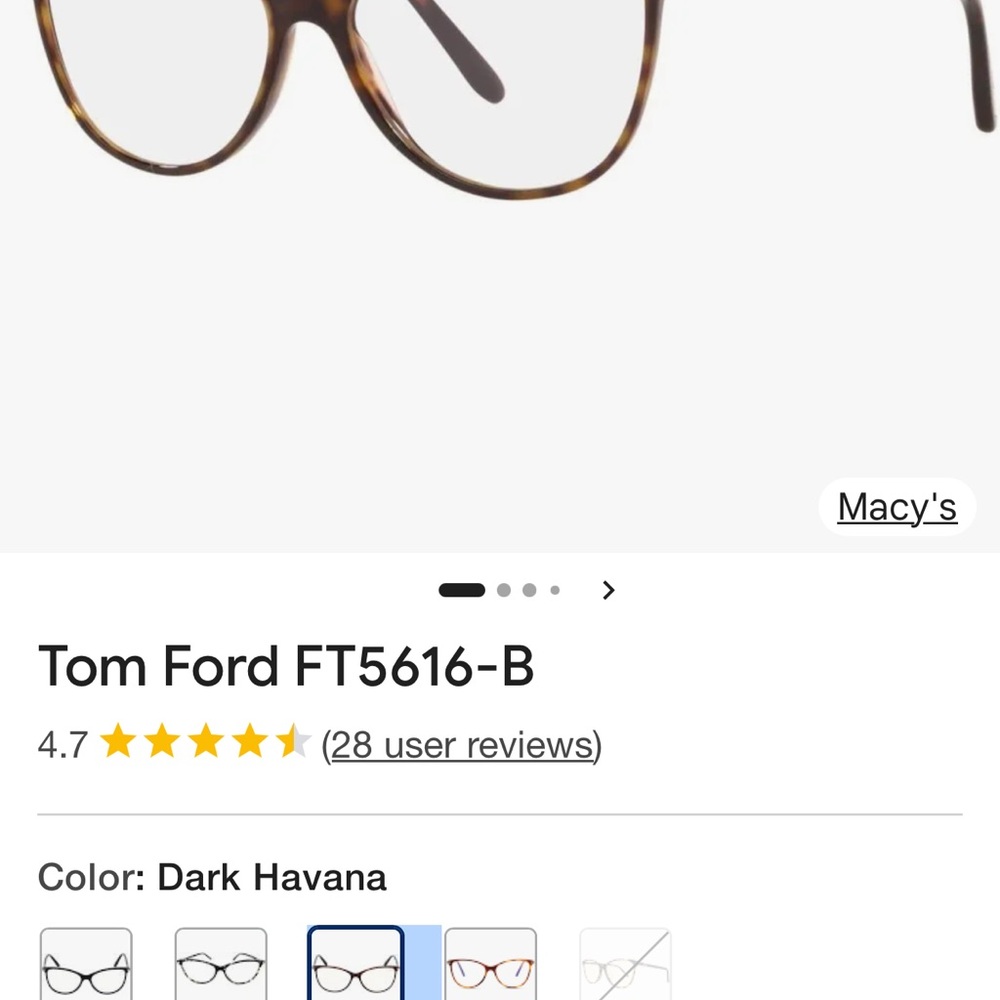 Tom Ford Dark Havana Eyewear